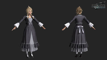 FFVIIR: cloud strife dress poor