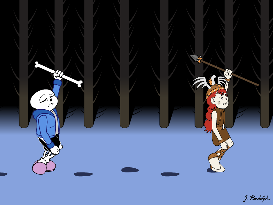 Wigfrid in Undertale - A Walk in the Woods (Flash)