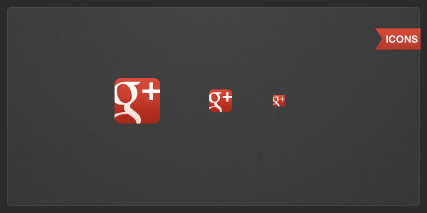 Google+ icons