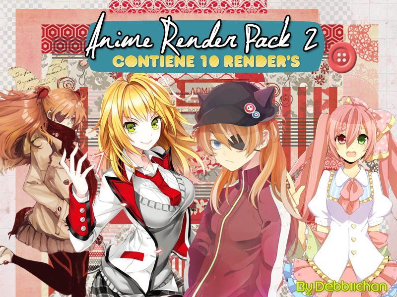 Pack Anime Render's 2 by debbiichan on DeviantArt