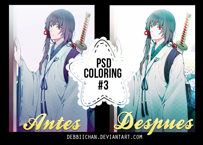 PSD Coloring #3 by Debbiichan