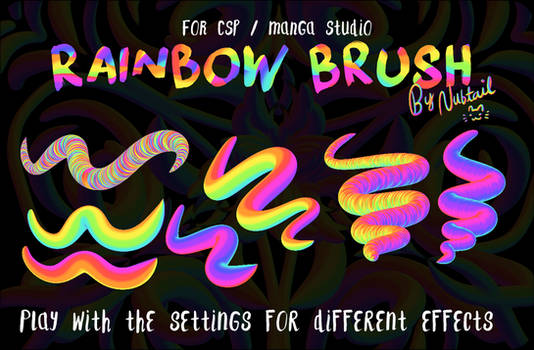 Weird Rainbow Brush for CSP/Manga Studio