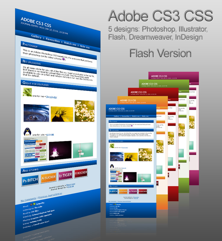 Adobe CS3 FL Journal Skin