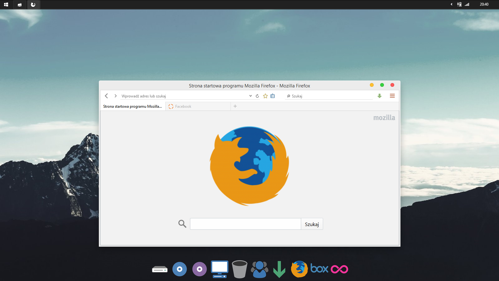 Charming Firefox theme (tabs on bottom)