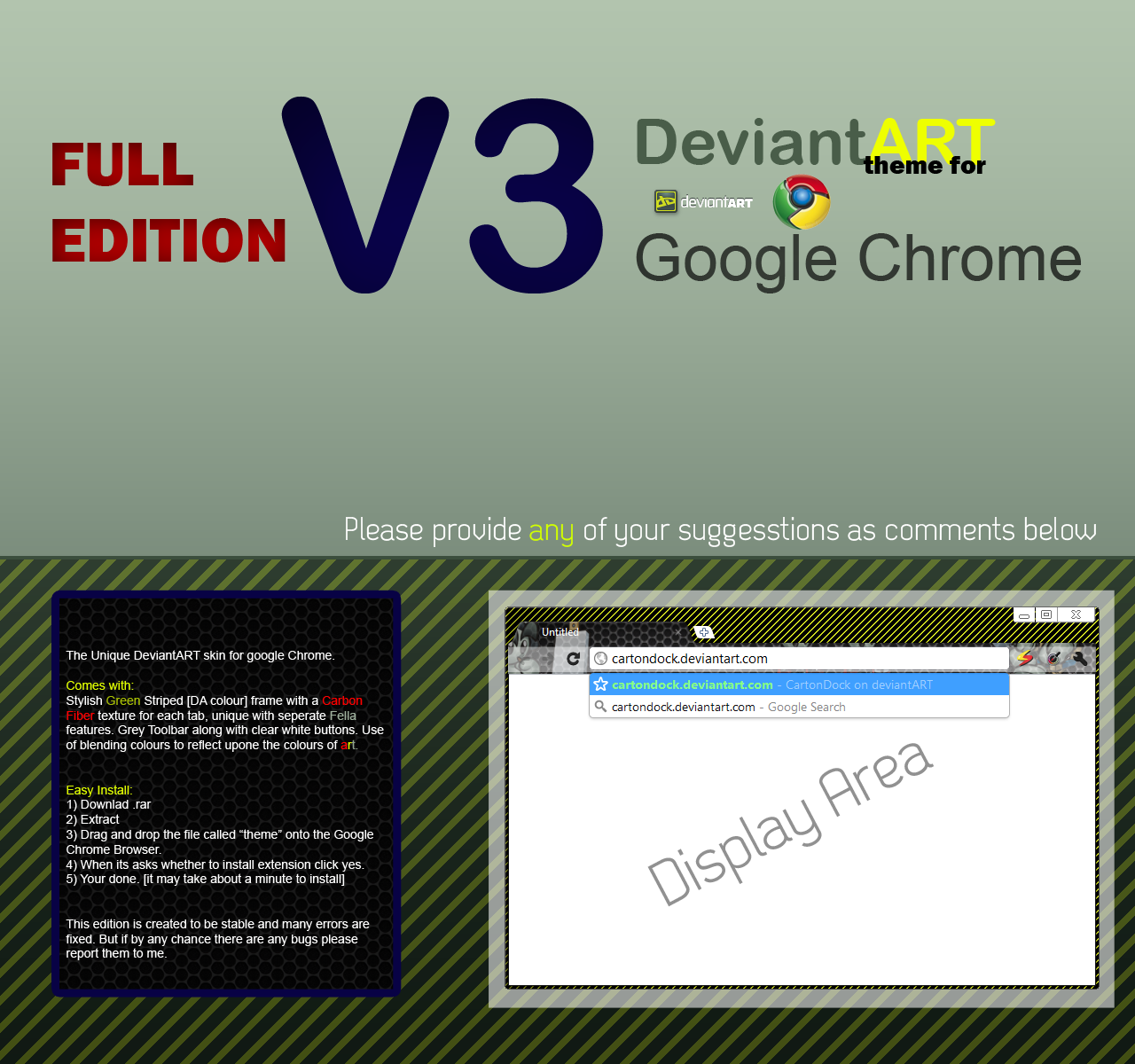 DA Google Chrome Theme V3 FULL