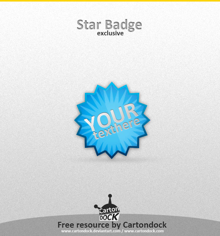 Exclusive star badge