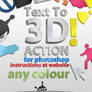 Anything to 3D Photoshop Action Freebie