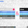 Elegant Share Widget .PSD