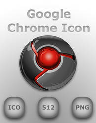 Google Chrome Icon Red by GreasyBacon