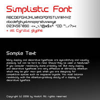 Simplistic font