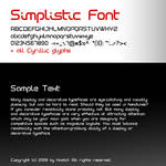 Simplistic font by Xa0tiK