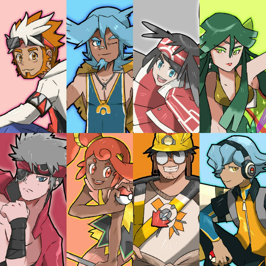 Gym Leaders of Pilago Region by Trainerlouie on DeviantArt