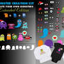 Monster Creation Kit for t-shirts web design or an