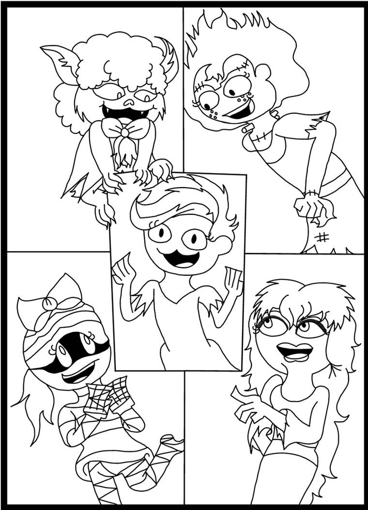 The girls in Scooby Doo Ghoul School by Mllermanda on DeviantArt