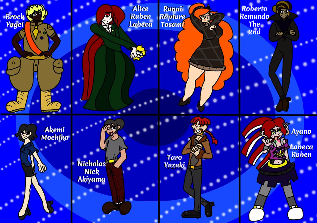 Dangan Ronpa Ocs (In order of creation) by Mllermanda on DeviantArt