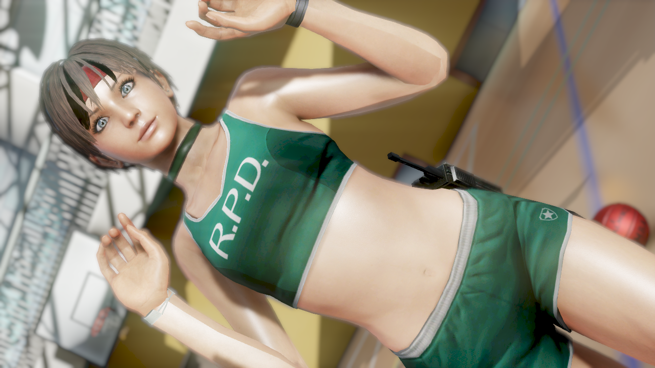 MMD PMX DL Basketball Rebecca Chambers(hands rig) .