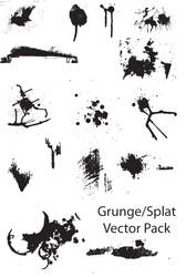 Grunge-Splat vector pack