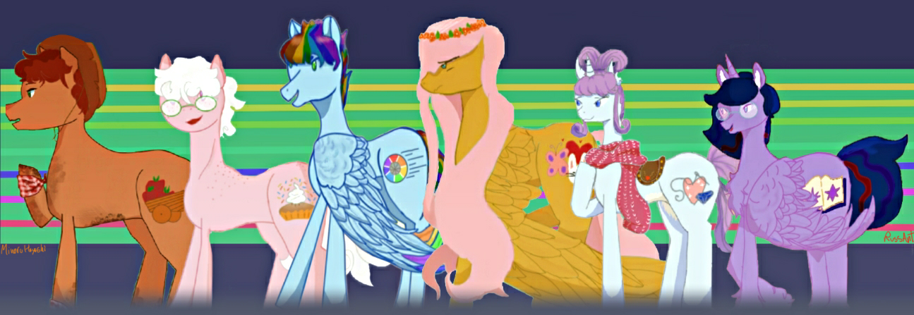 Mane six redesign by Rus-Ant on DeviantArt