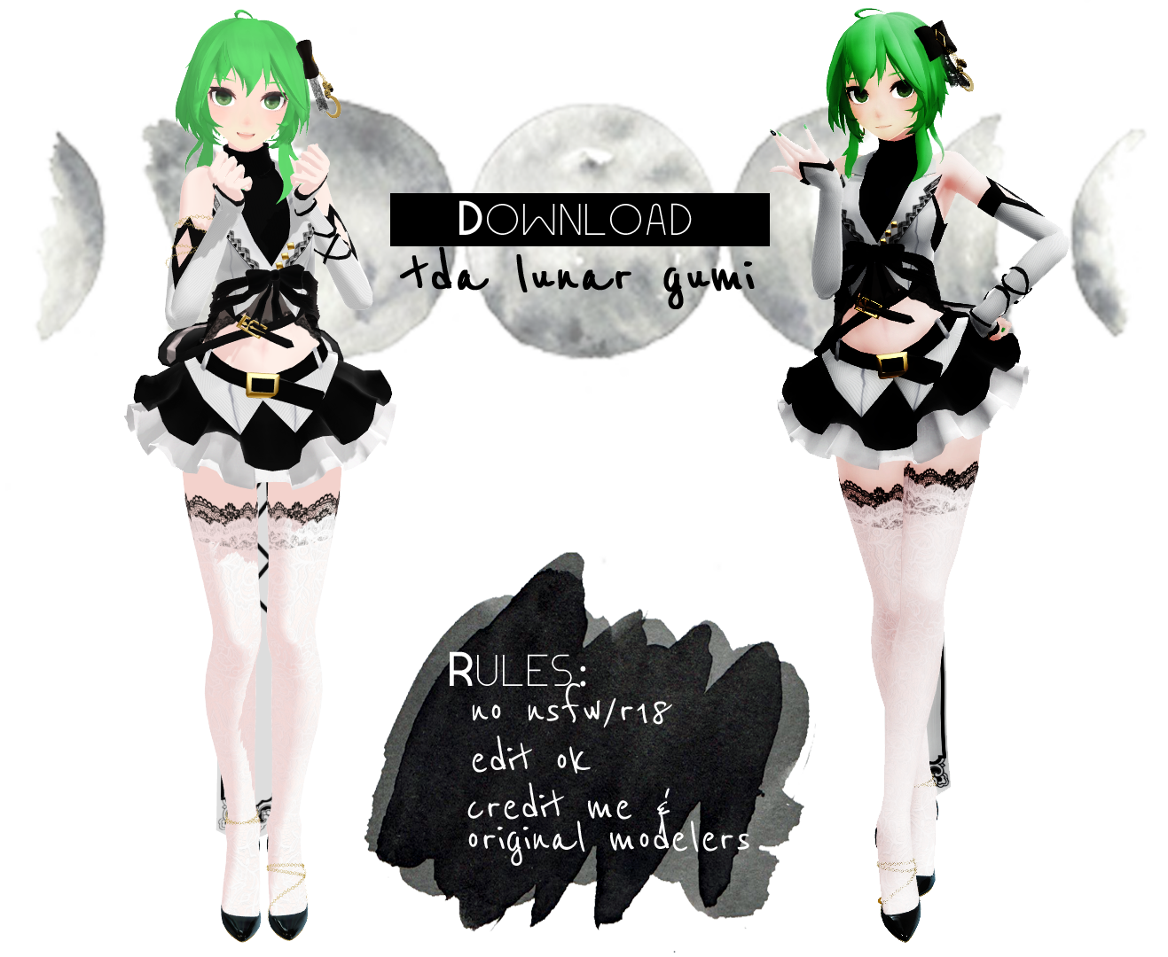 [ mmd ] tda lunar gumi [ download ! ] by aeriiie on DeviantArt