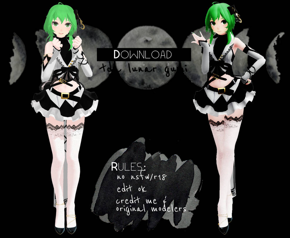 [ mmd ] tda lunar gumi [ download ! ] by aeriiie on DeviantArt