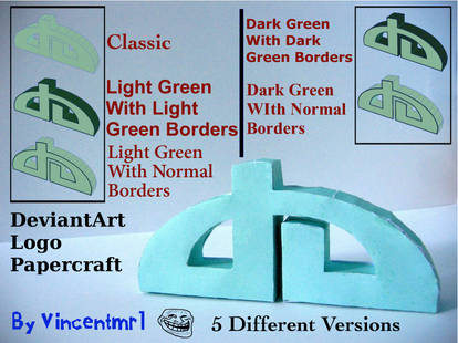 DeviantArt Logo Papercraft