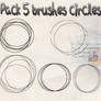 Pack 5 Brushes Circles