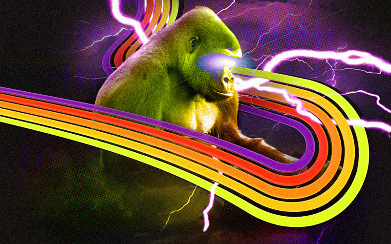 Retro Gorilla Wallpapers