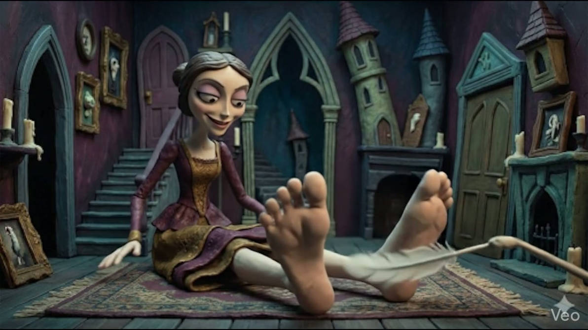 Gothic Clay Feet Tickle (Animated) by GPTSoftComics on DeviantArt