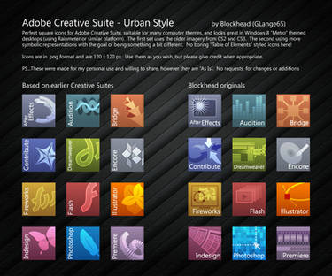 Adobe Creative Suite Icons