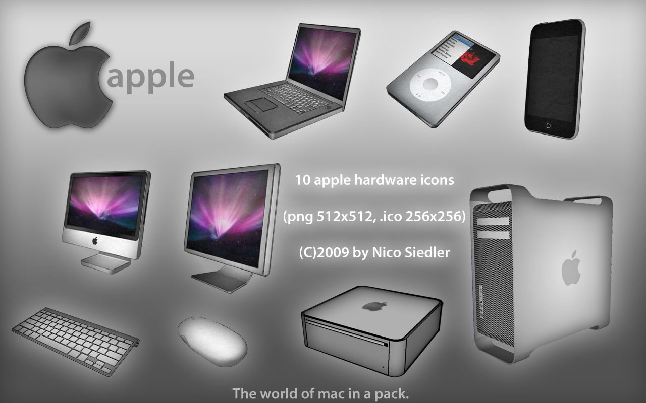 Apple Hardware Icons PNG ICO by Berlin19 on DeviantArt