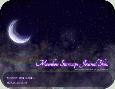 Moonbow Starscape Journal Skin.