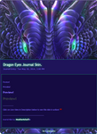 Dragon Eyes Journal Skin. by Zaellrin