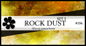 ROCK DUST, set 1.