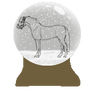 Free Animated Snow Globe Base - with lineart!