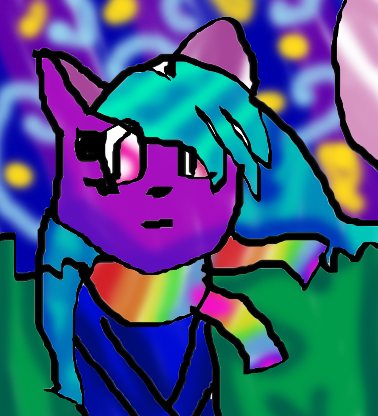 Starry Cat by deerliez on DeviantArt