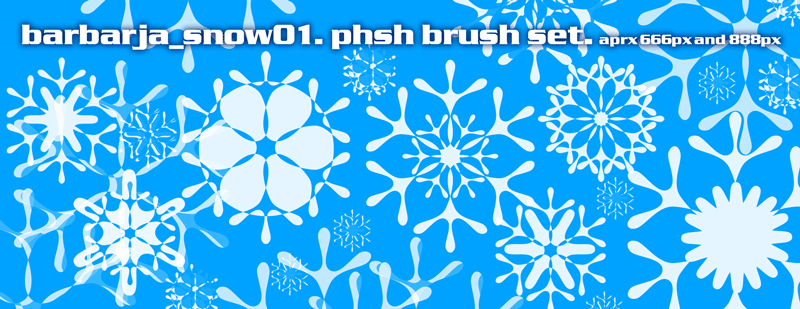 phshp brush snow flakes 01