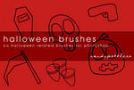 Halloween Photoshop Brushes by candypebbles