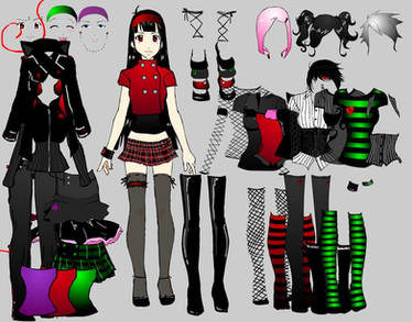 Goth Girlz dress up v.2