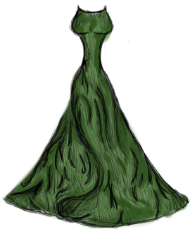 green fancy dresses