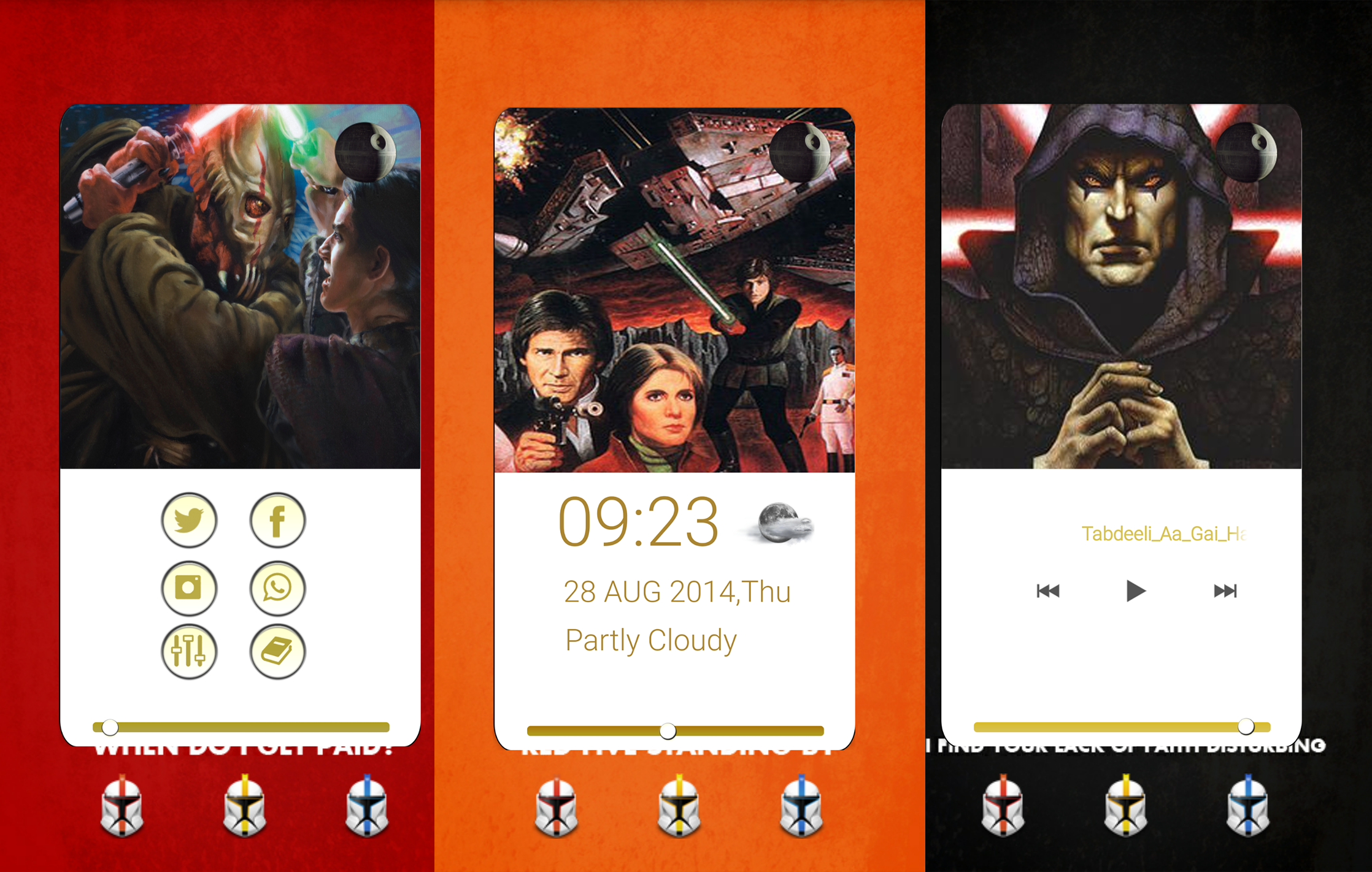 star wars home screens