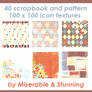 40 Scrapbook Icon Textures