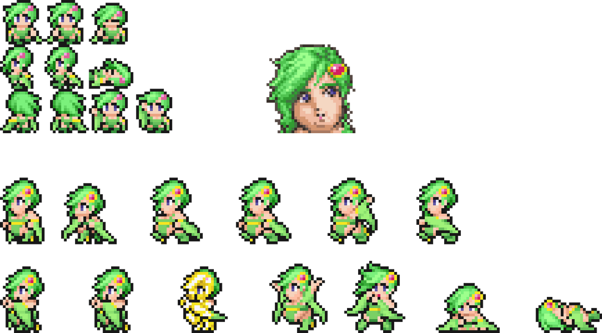 Fat Rydia Mod for Final Fantasy IV Pixel Remaster by TheMysteryBagel on ...