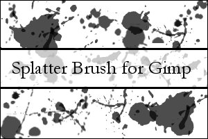 Gimp 2.2 Splatter Brush