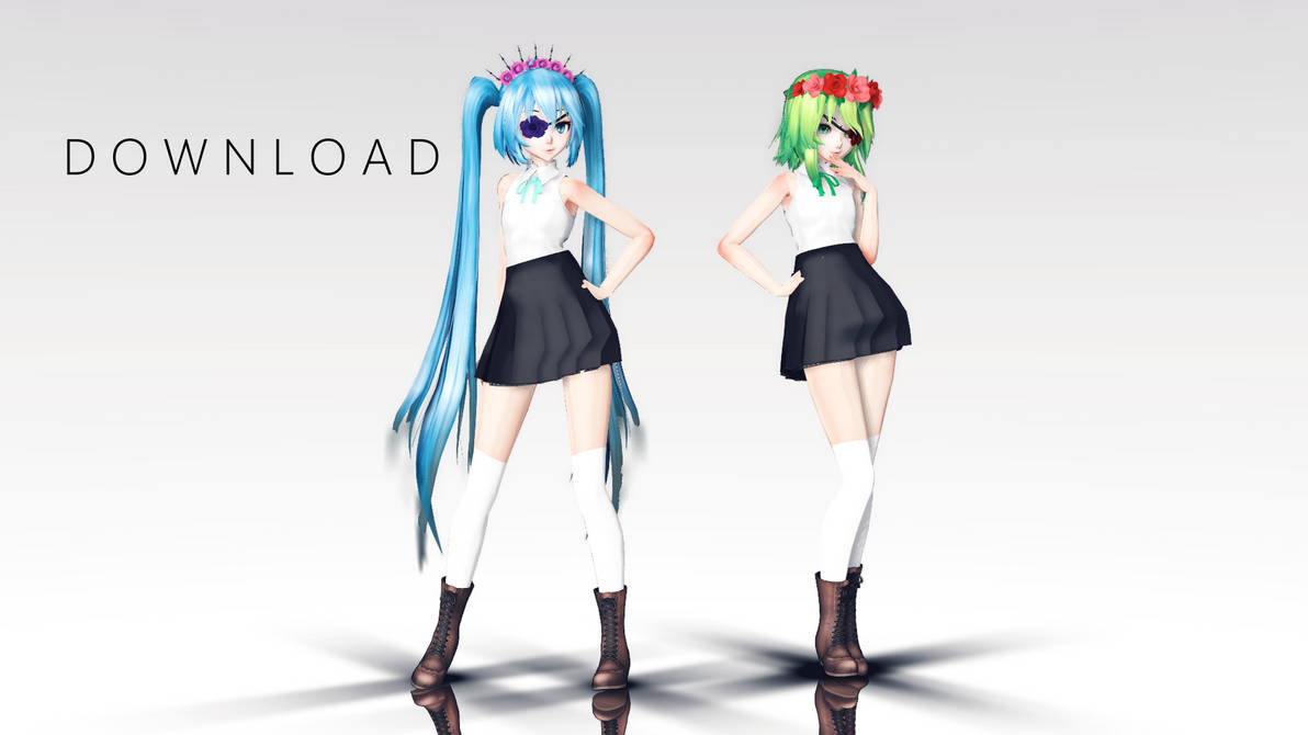 [MMD] Tda flower Miku and Gumi {DL} by RedRose1504 on DeviantArt