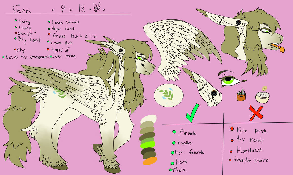 Fern Ref (PONYSONA) by lesbee on DeviantArt