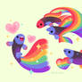 Rainbow Guppy wallpaper