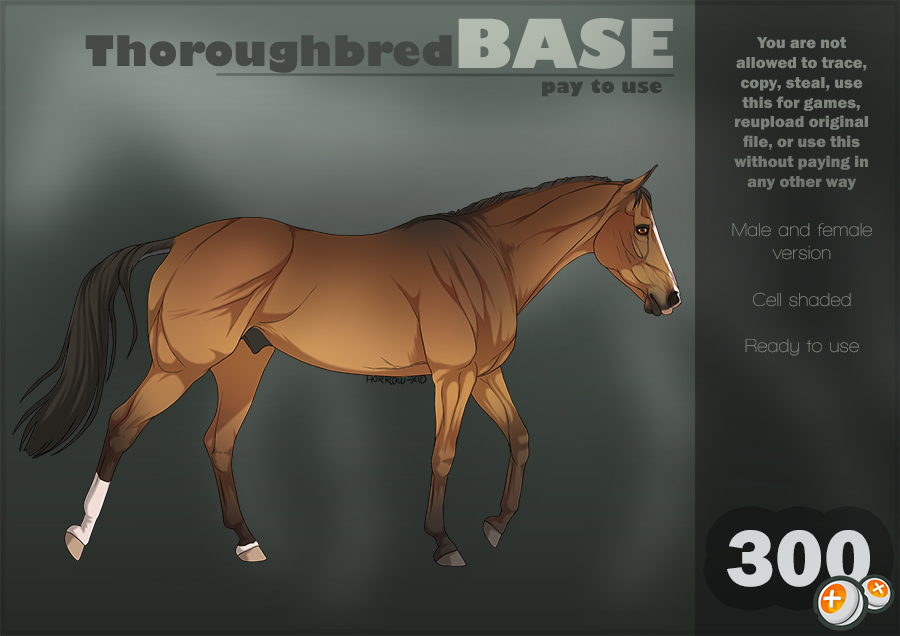 Thoroughbred |P2U Base| by HorRaw-X Thoroughbred |P2U Base| by HorRaw-X