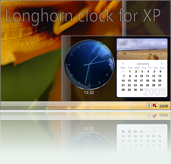 Longhorn 4074 clock for XP by fediaFedia on DeviantArt