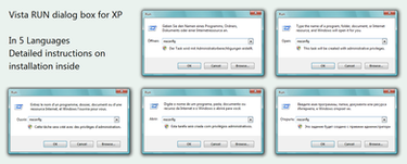 Vista RUN dialog box for XP
