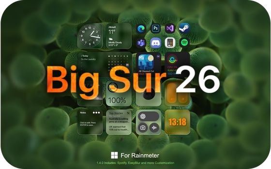 Big Sur 26 for Rainmeter